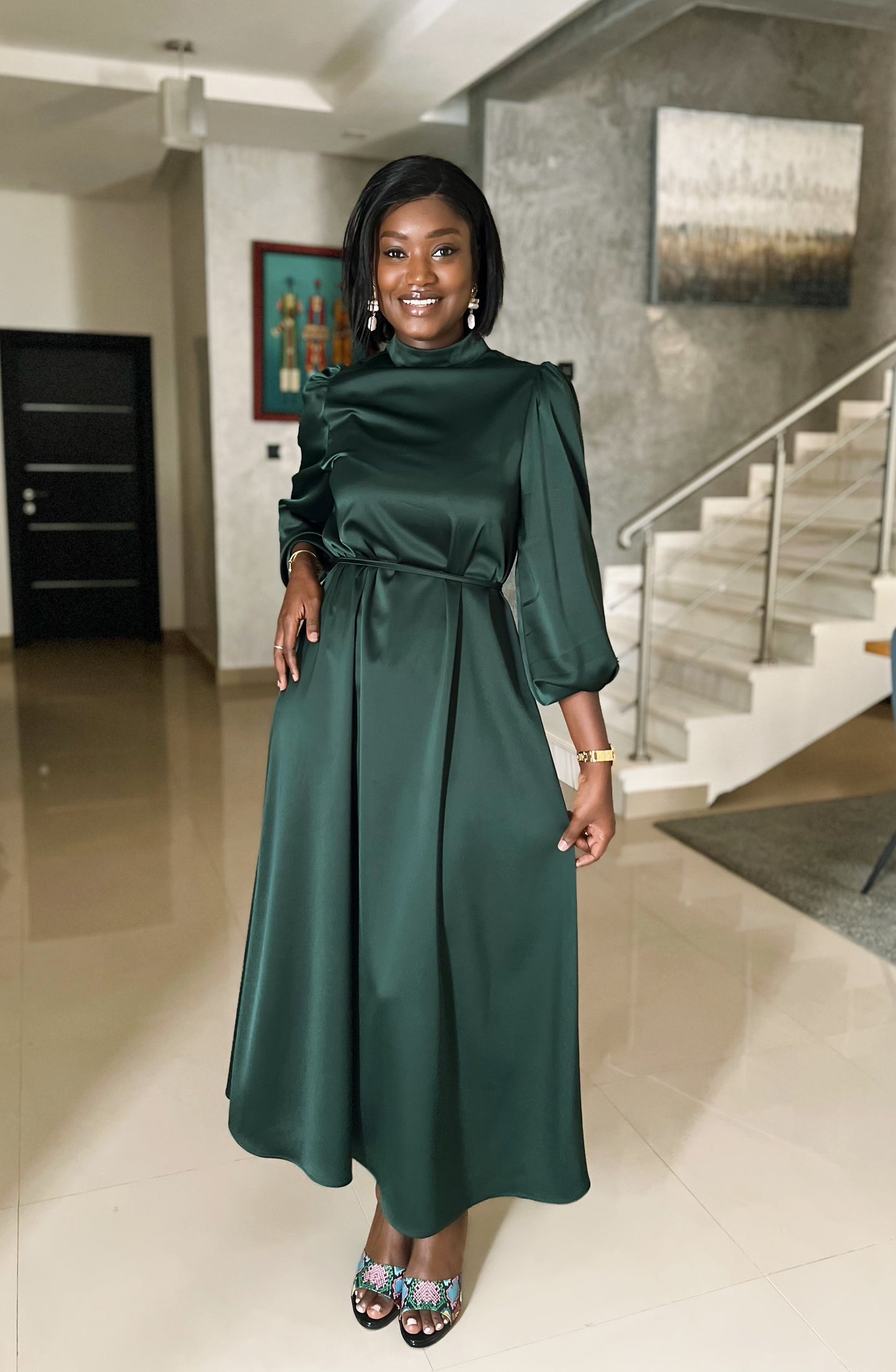 Dutchess silk dress