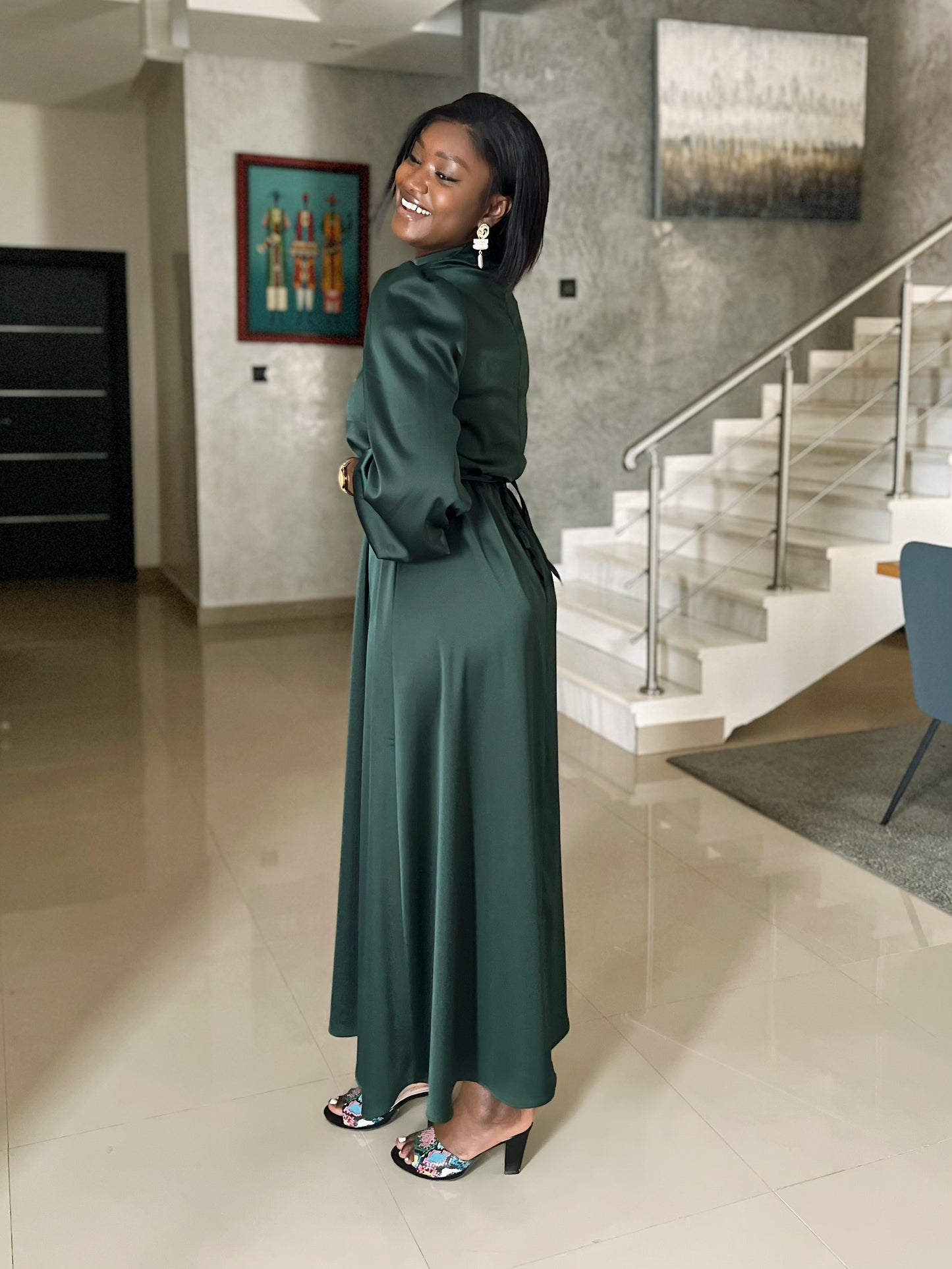 Dutchess silk dress