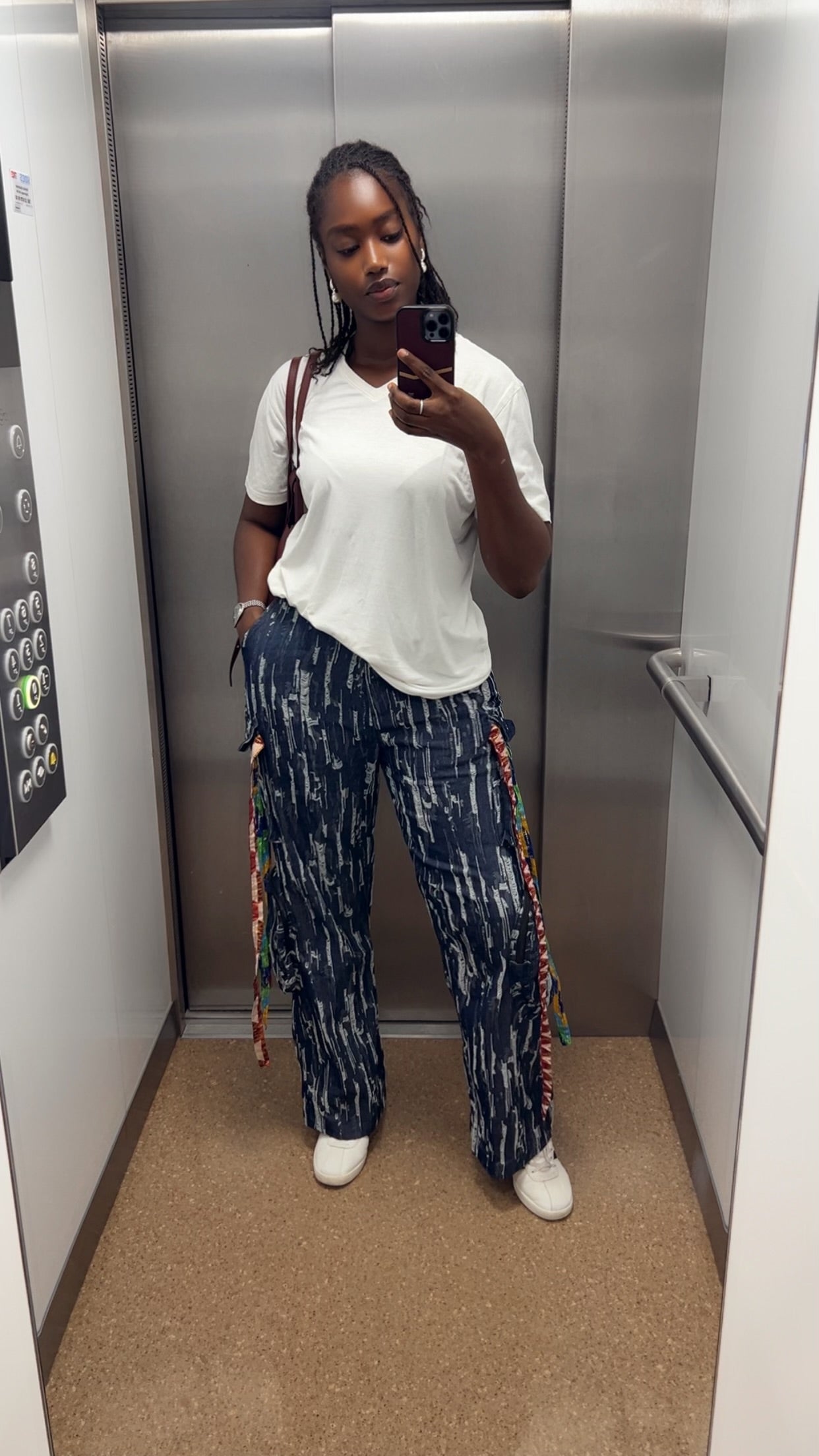 Denim razz cargo pants