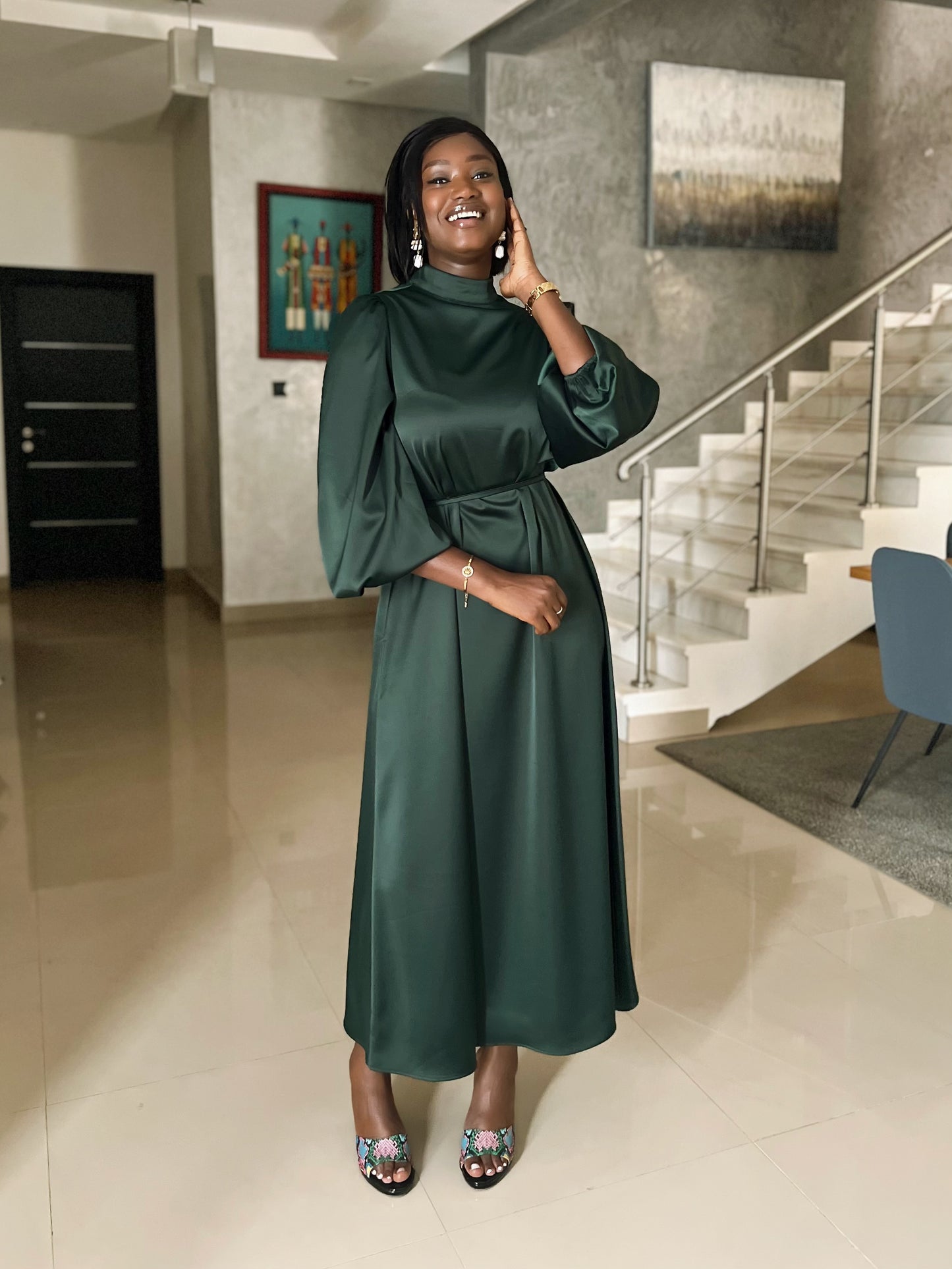 Dutchess silk dress
