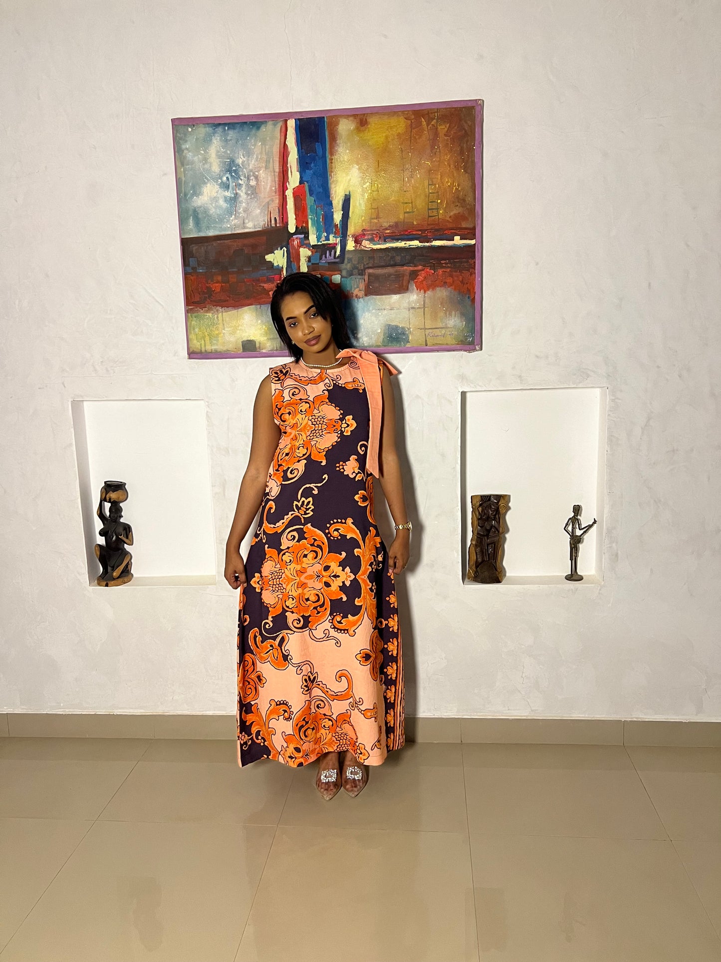Bow print dress (mummy and me)