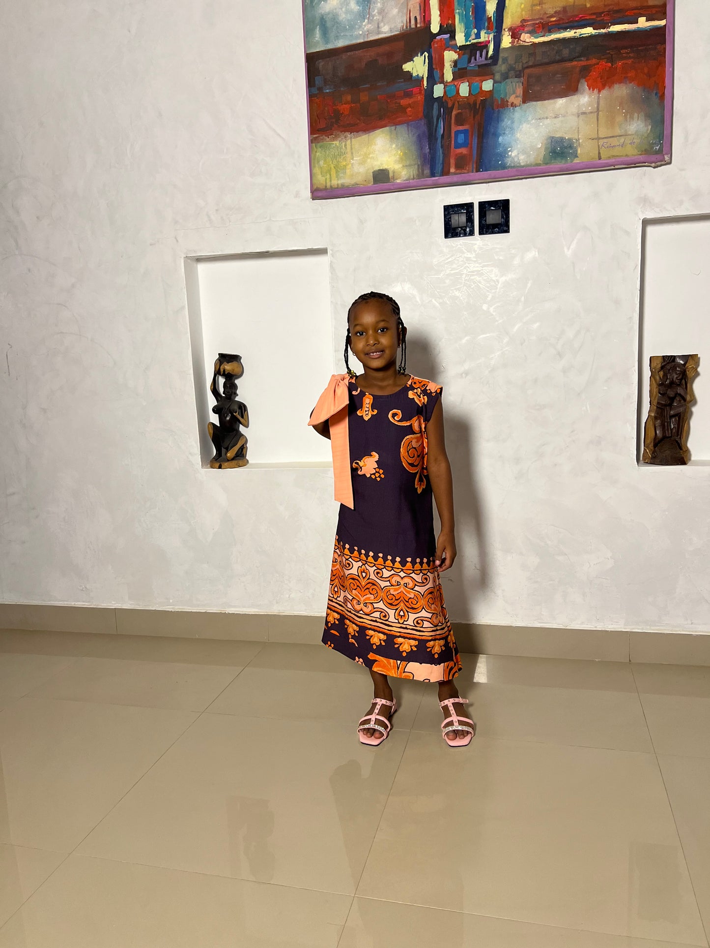 Bow print dress (mummy and me)