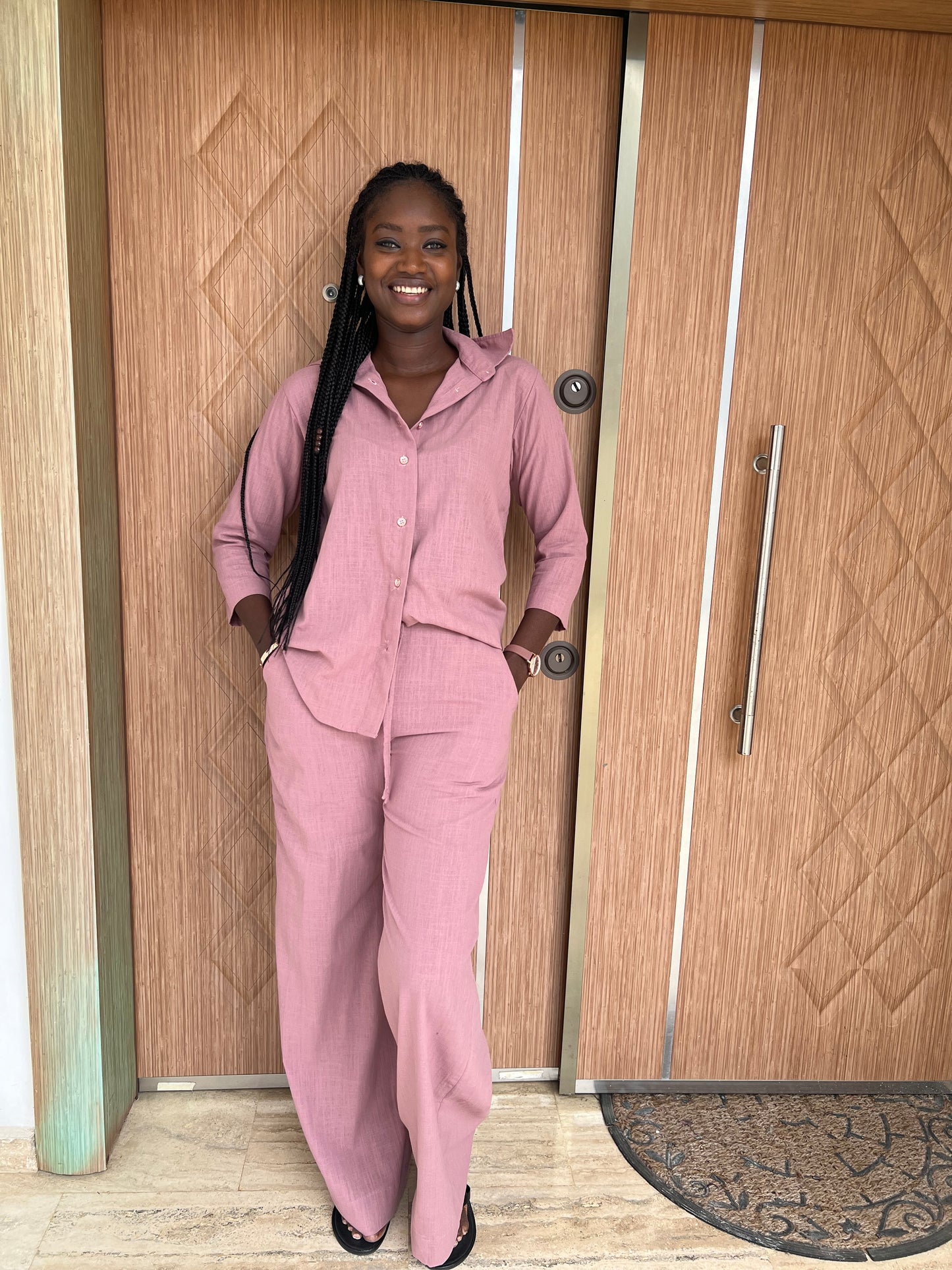 2 piece linen set