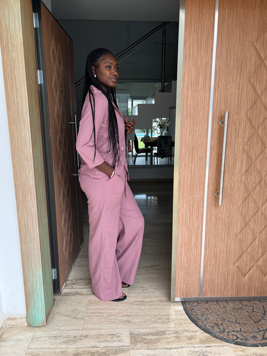 2 piece linen set