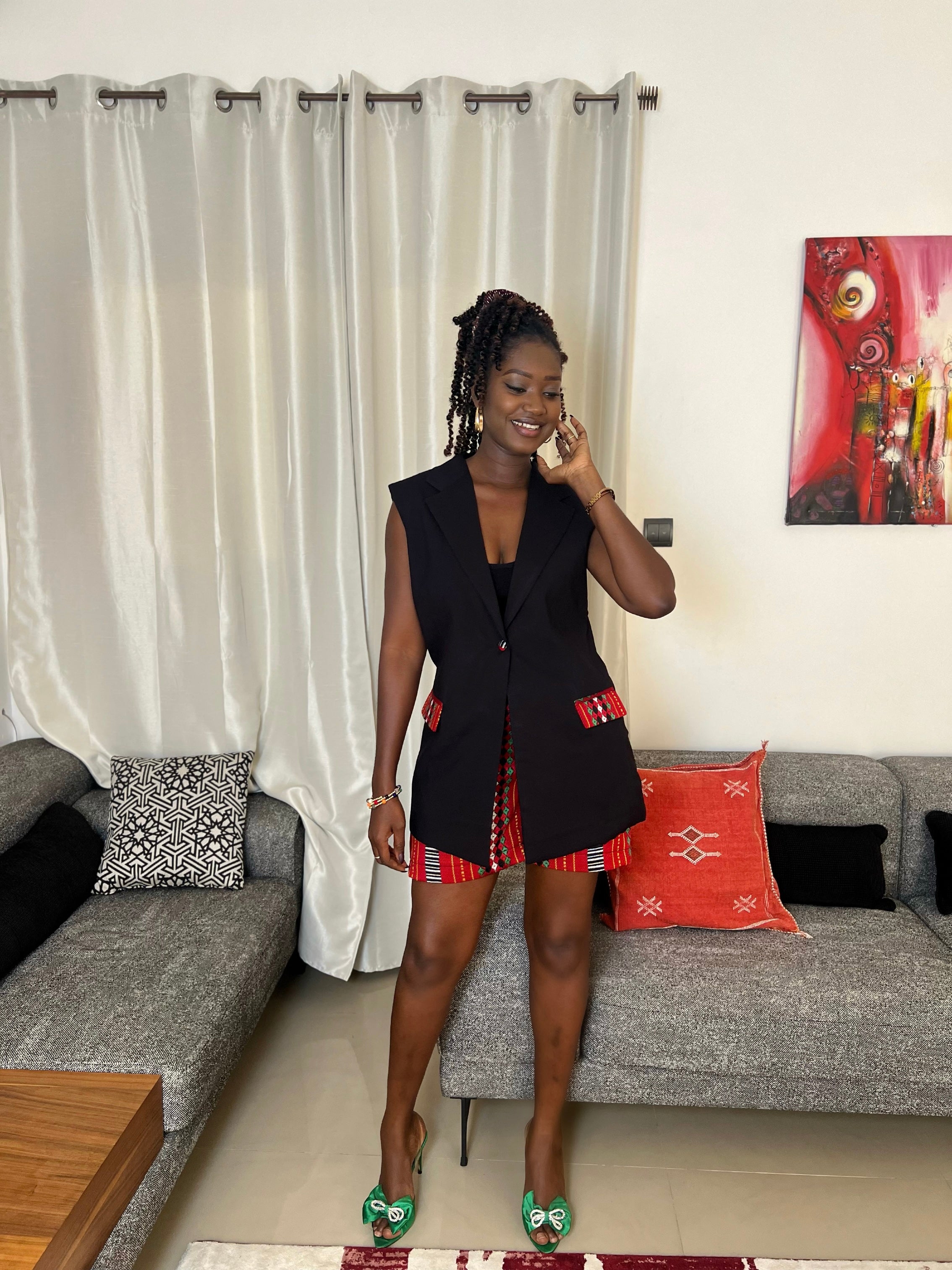 Vest coat with shorts