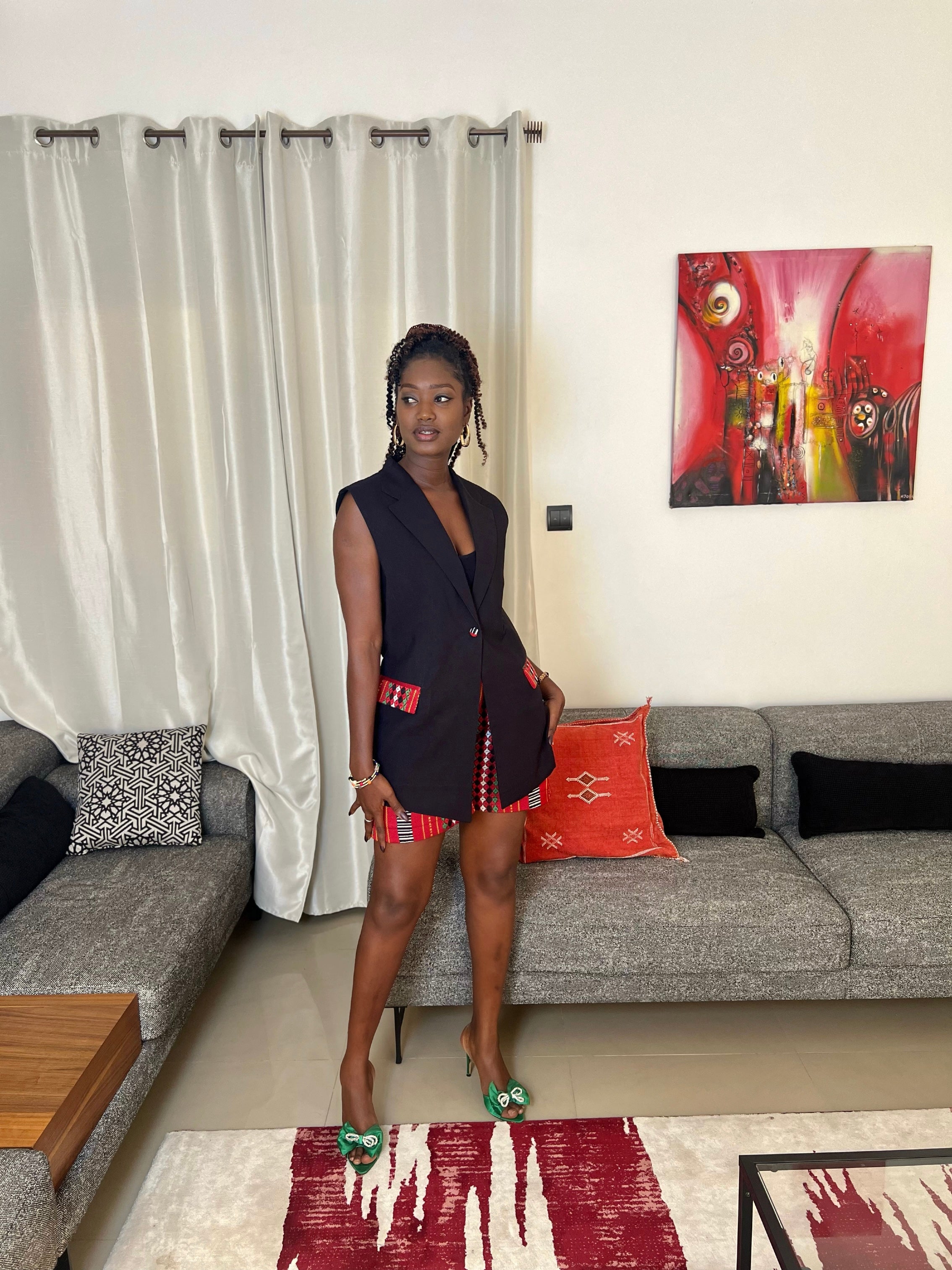 Vest coat with shorts